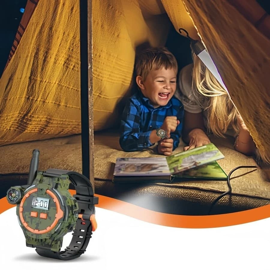 Walkie-talkie 7-in-1 a forma di orologio