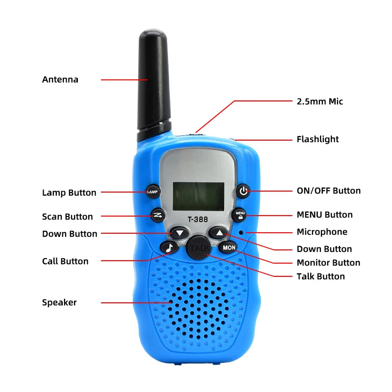 Walkie-talkie per bambini a lunga portata